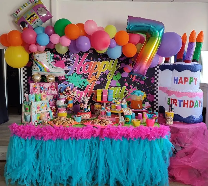 Décoration anniversaire Fluo Pop Art — L'atelier de Kashaine