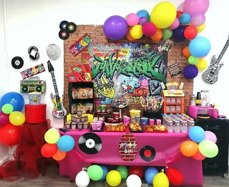 Décoration anniversaire Hip-hop — L'atelier de Kashaine