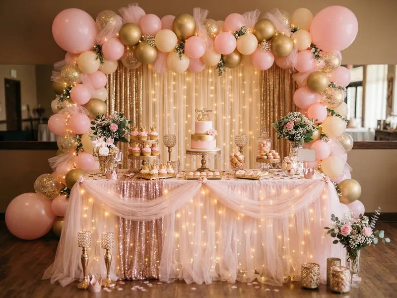 Décoration anniversaire thème Anniversaire fille par L'atelier de Kashaine