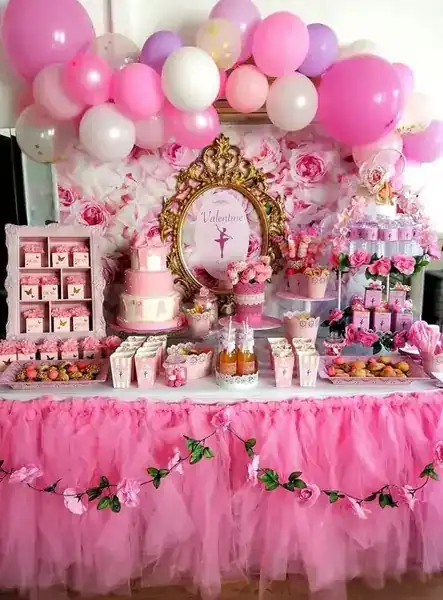 Décoration anniversaire thème Ballerine par L'atelier de Kashaine